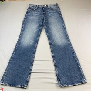 MOTHER The Reifler Jeans Early Blue High Rise Wide Leg Denim Size 29 spr nice!!!